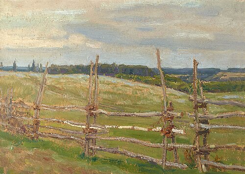 Demyanovo. Twilight in the field, , Apollinaire Vasnetsov