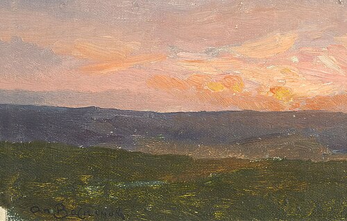 Sunset. Shurma, 1890, Apollinaire Vasnetsov