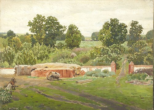 Grey day. Kozlovka, 1891, Apollinaire Vasnetsov