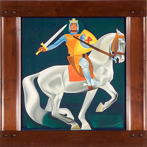 Willem van Aquitanië als ridder te paard, 1939, Willem Adolfs