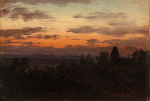 Landscape at Sunset, 1830, Carl Gustav Carus