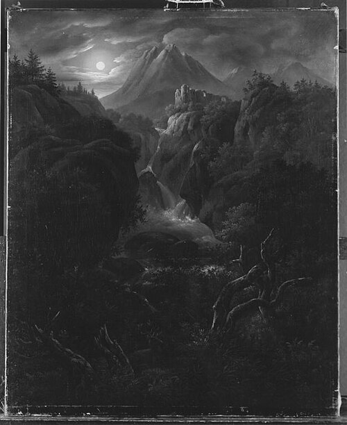 Mondschein im Gebirge, , Carl Gustav Carus