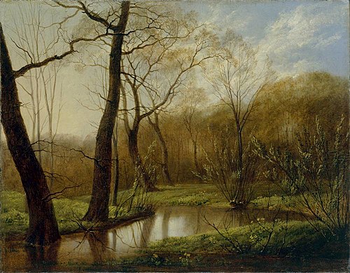 Spring landscape in Rosenthal near Leipzig, 1814, Carl Gustav Carus