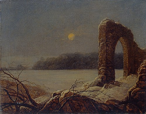 Winterlandschaft mit verfallenem Tor, 1816, Carl Gustav Carus