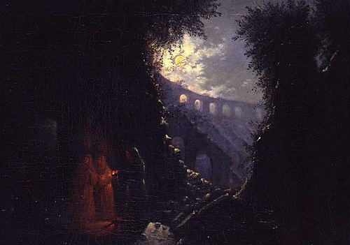 The Colosseum in Rome, 1848, Carl Gustav Carus