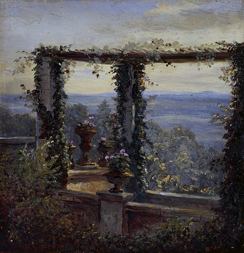 View in Hosterwitz, 1850, Carl Gustav Carus