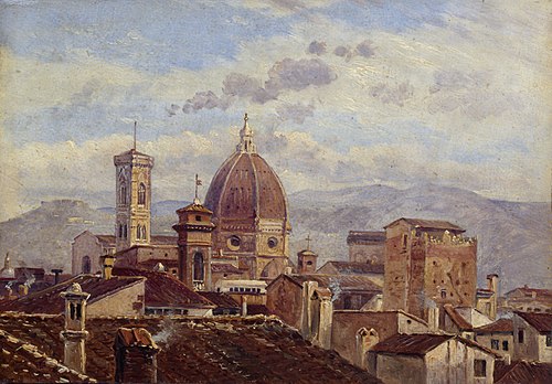 View of Florence, 1841, Carl Gustav Carus