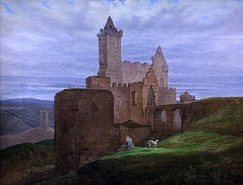 The castle Rudelsburg, 1823, Carl Gustav Carus