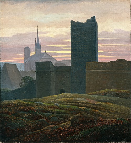 The Imperial Castle, Eger, 1824, Carl Gustav Carus