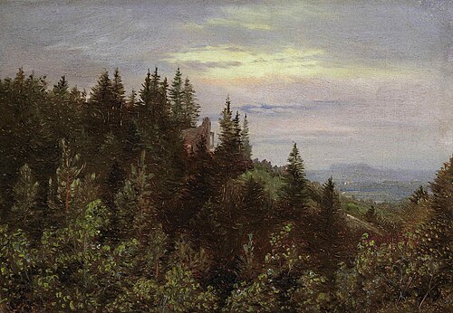 Evening Light near Pillnitz, 1835, Carl Gustav Carus