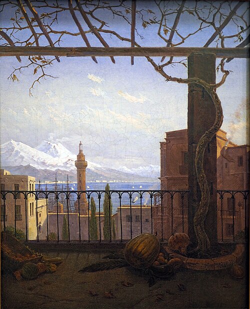 Naples with Monte Somma and Vesuv, 1831, Carl Gustav Carus