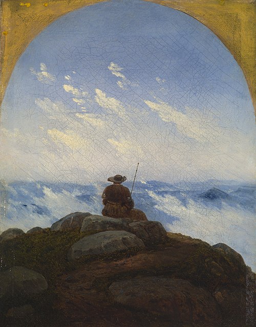 Wanderer on the Mountaintop, 1818, Carl Gustav Carus