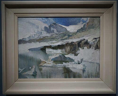 Evening Light on a Small Lake at the Matterhorn, 1890, Annie Stebler-Hopf