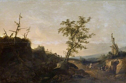 Travellers in a Landscape, 1640, Jochem Govertsz. Camphuysen