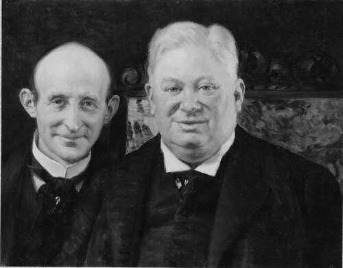 Oscar Baeckström (1854-1919), actor, married to 1. actress Lina Maria Sandell, 2. Agnes Maria Jansso, 1913, Robert Thegerström
