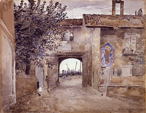 L'ingresso del Portello, 1928, Michele Cascella