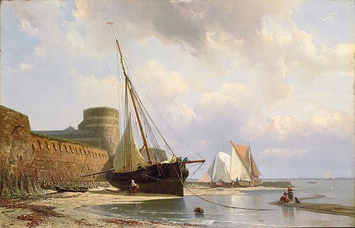 La caserne sans bombes à Vlissingen, 1850, Johan Conrad Greive