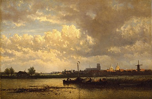Gezicht op Culemborg, 1873, Johan Conrad Greive