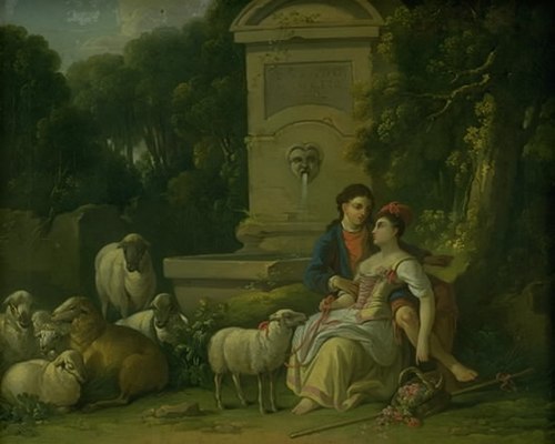 Hyrdescene, 1760, Johan Edvard Mandelberg