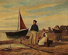 Kystparti fra Taarbæk, 1852, Johan Peter Raadsig
