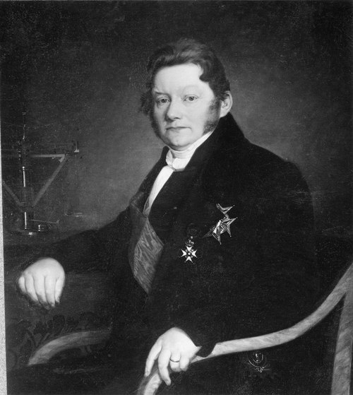 Jöns Jacob Berzelius (1779-1848), baron, professor, chemist, married to Johanna Elisabeth Poppius, 1843, Uno Troili