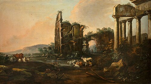 Herd in Ruins, , Johann Anton Eismann