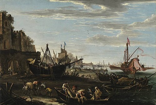 Küstenlandschaft, 1651, Johann Anton Eismann