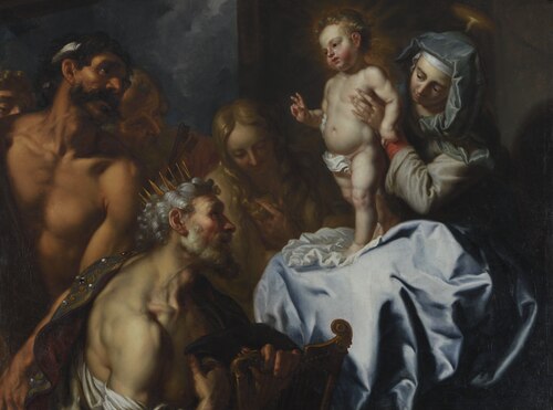 Anbetung des Jesuskindes, 1678, Johann Baptist de Ruel