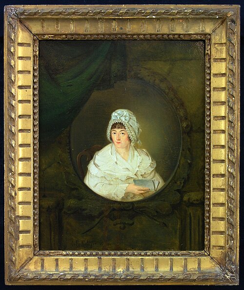 Portret van Elizabeth Pungeler, echtgenote van Matthijs van der Koog, , Johan Bernard Scheffer