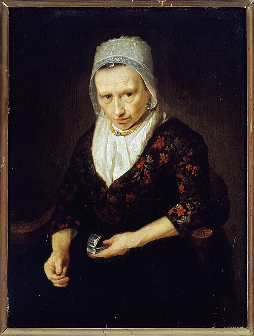 Vieille femme prisant, 1764, Johan Bernard Scheffer
