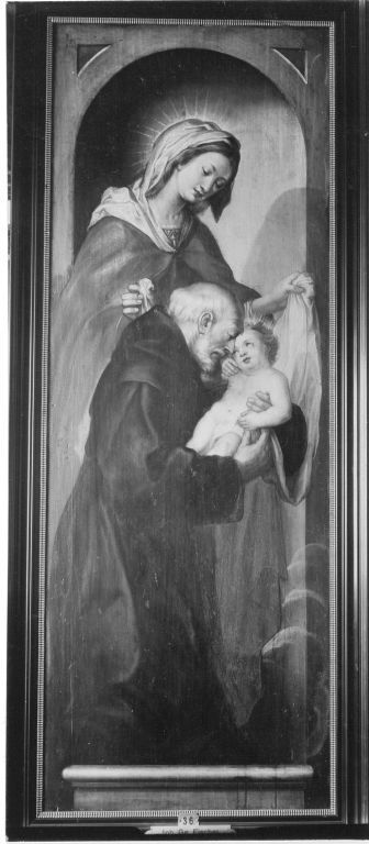 Maria mit Kind und einem hl. Mönch, 1611, Johann Georg Fischer