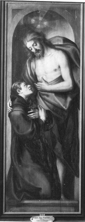Christus zeigt einem jungen Mönch seine Wundmale, 1611, Johann Georg Fischer