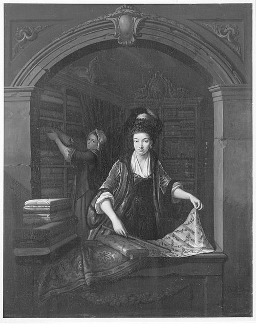 The cloth shop, 1775, Johann Jakob Dorner