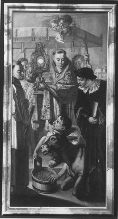 Der hl. Antonius von Padua mit dem Esel, 1781, Johann Nepomuk della Croce