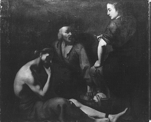 Josephs Traumdeutung im Kerker (nach), 1667, Johann Ulrich Mayr