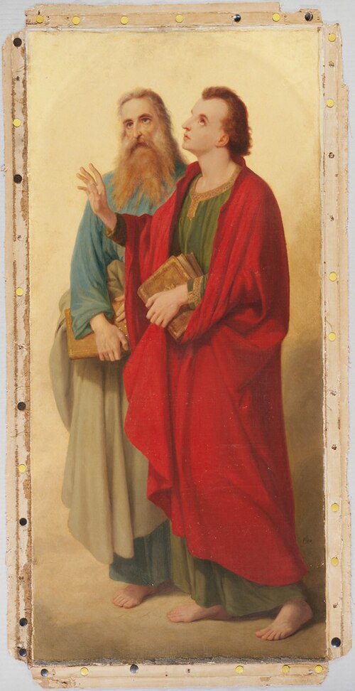 Two Evangelists, 1865, Johannes Adam Simon Oertel