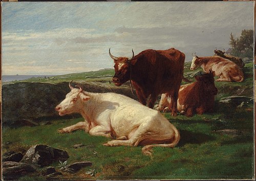 Rhode Island Pasture, 1877, Johannes Adam Simon Oertel
