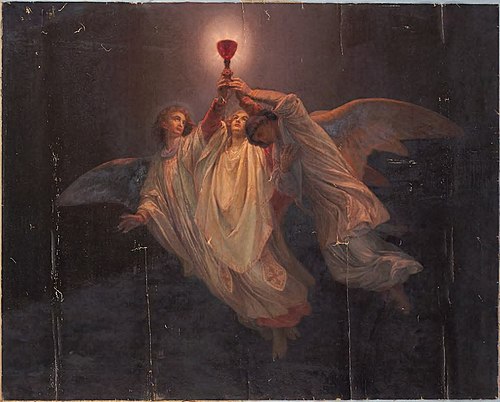 The Holy Grail, 1877, Johannes Adam Simon Oertel