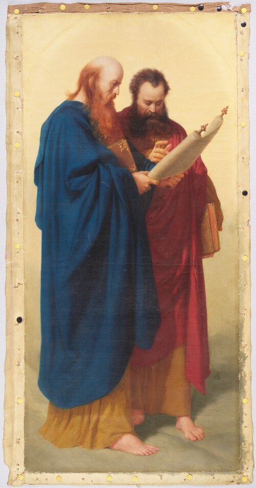 Two Evangelists, 1865, Johannes Adam Simon Oertel