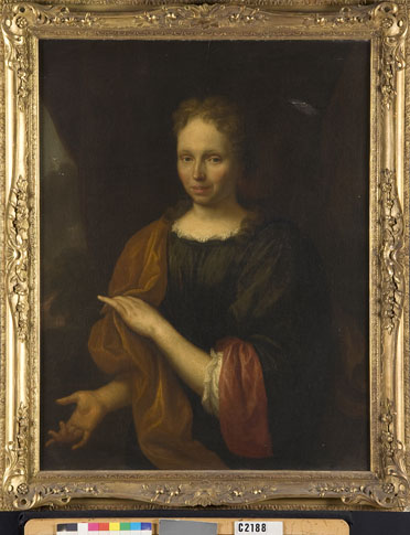 Maria van Asperen (1655-1726). Echtgenote van Hendrik Regenboog, 1704, Johannes Vollevens