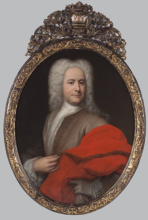 Portrait of Charles van Baerle (1671-1734), 1729, Johannes Vollevens