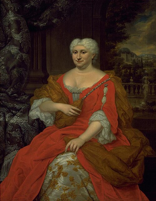 Portrait of Eliseba Lopes Suasso (1663-1746), 1727, Johannes Vollevens