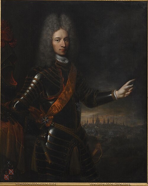 Portret van Rijksgraaf Reinier Vincent van Hompesch (1660-1733), 1714, Johannes Vollevens