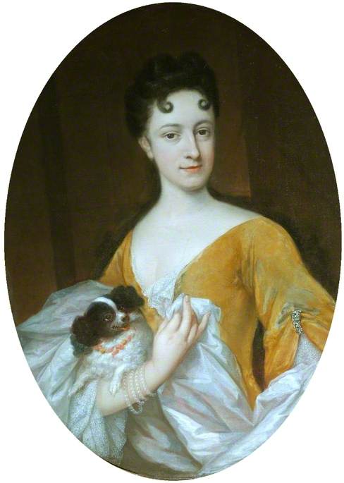 A Lady with a Dog, 1718, Johannes Vollevens