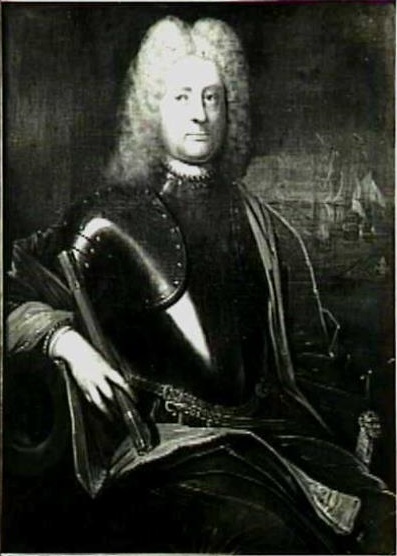 Gerard Callenburgh (1642-1722). Luitenant-admiraal van Holland en West-Friesland, 1718, Johannes Vollevens