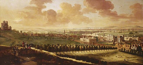 Greenwich and London from One Tree Hill, 1680, Jan Vorsterman