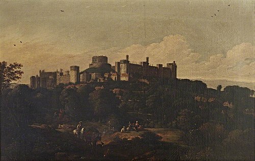 View of Windsor Castle, from the South, 1680, Jan Vorsterman