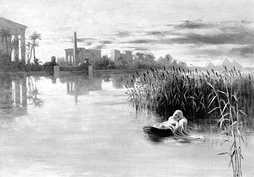 Moses in the Bulrushes, 1880, John Ames Mitchell