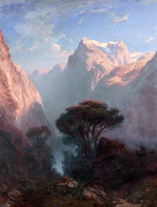Lake of the Four Cantons (Lake Lucerne), near Brunnen, 1852, Alexandre Calame