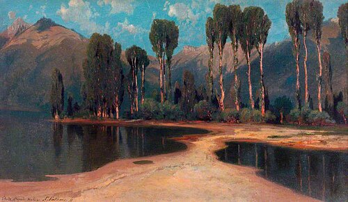 Study from Nature: Near Villeneuve, 1855, Alexandre Calame